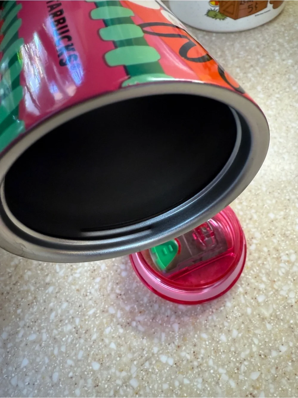 Starbucks Bright Pink ‘BEAUTIFUL” Insulated Tumbler Coffee Travel Cup Mug